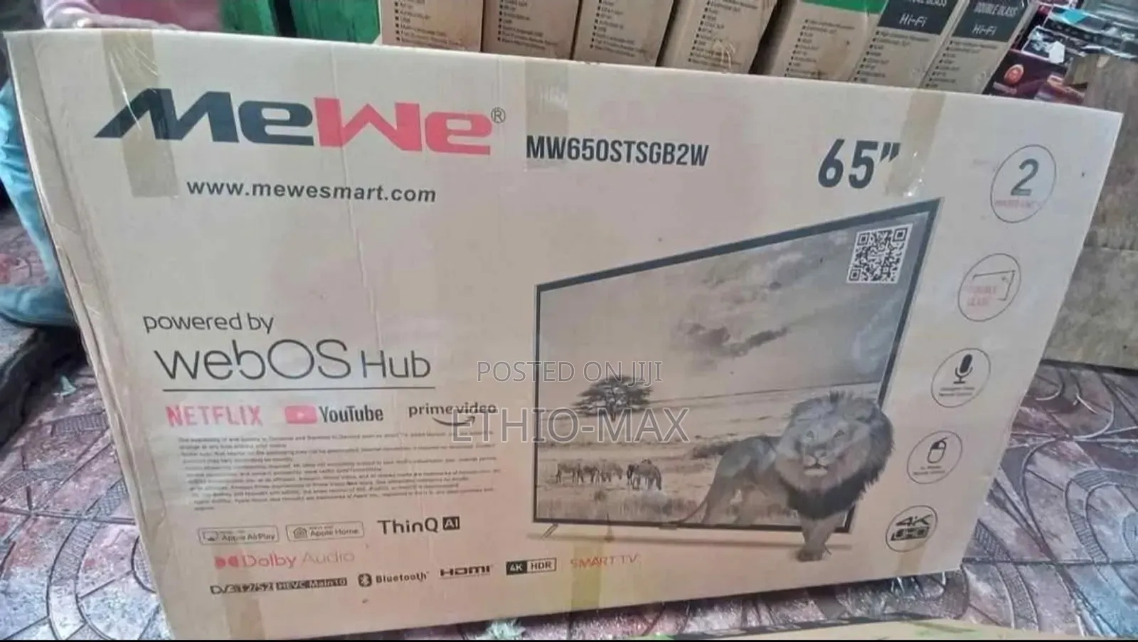 Mewe 65” Webos Hub Tv – Magic Remote | Smart | Big Screen