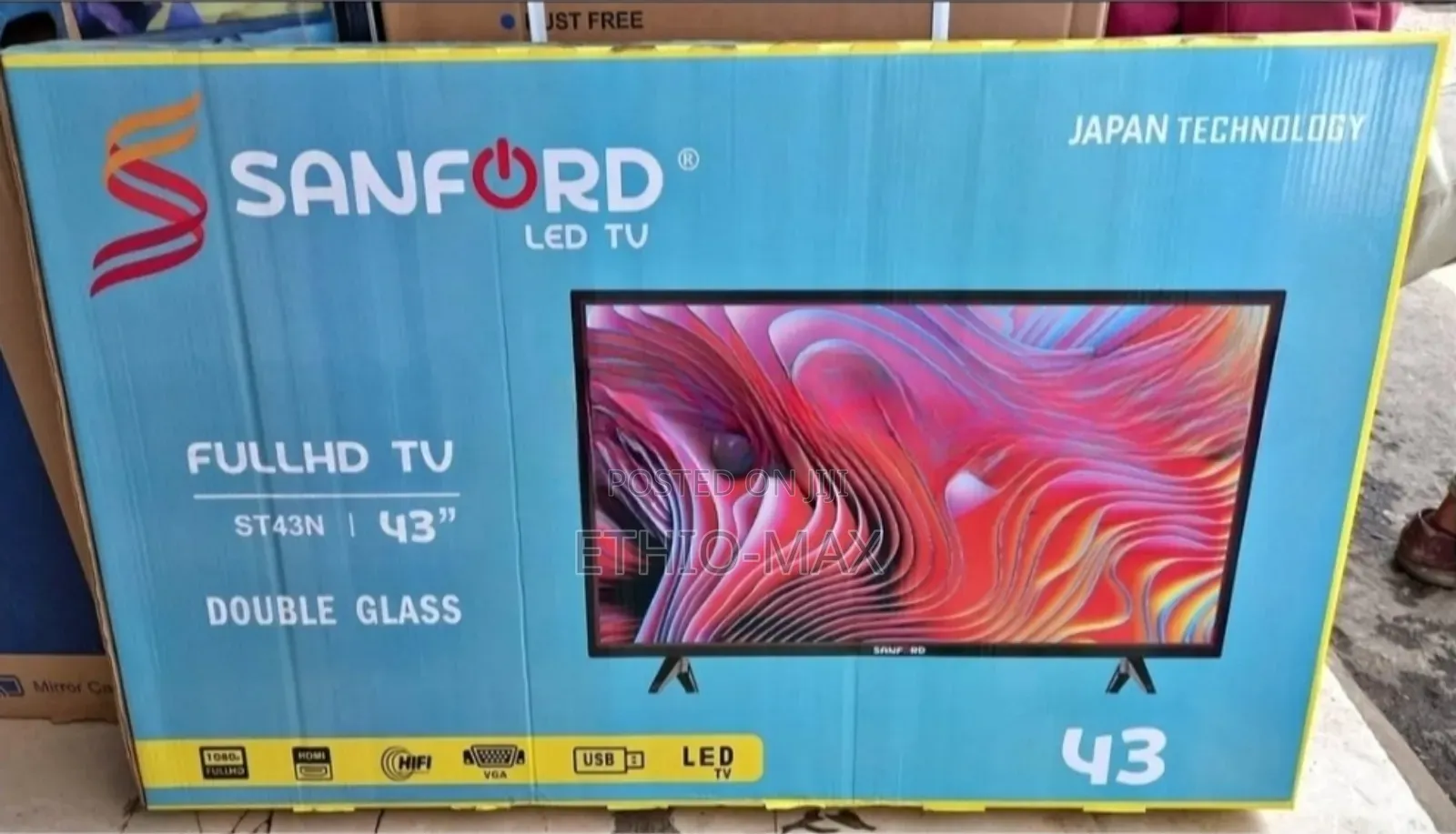 Sanford 43” Smart Android Tv 2026 – Double Glass | New Arrival