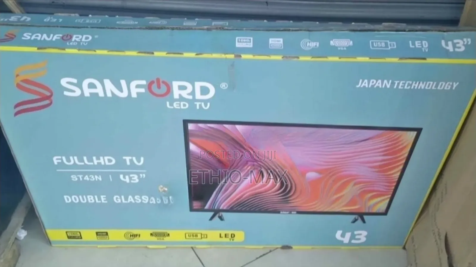 Sanford 43” Smart Android Tv 2026 – Double Glass | New Arrival