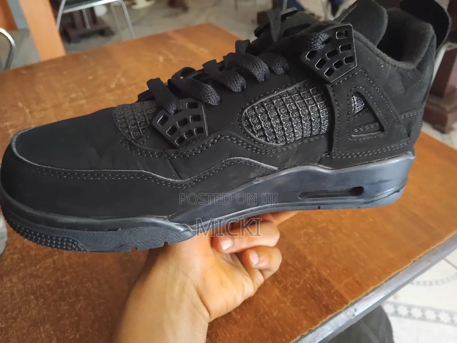 Jordan 4 Mat Black