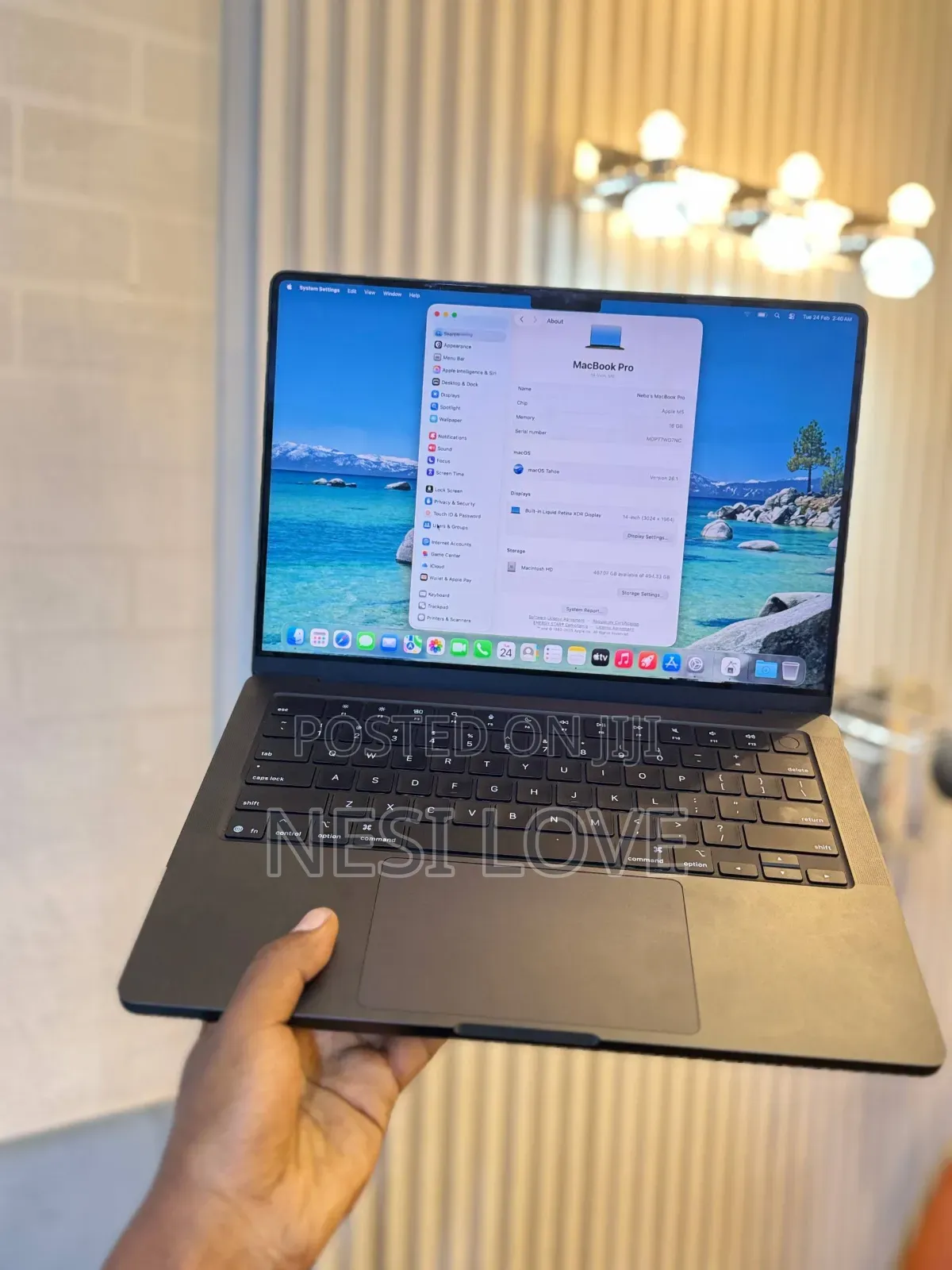 New Laptop Apple Macbook Pro 2025 M5 14-inch 16GB SSD 512GB