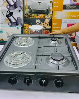 Kumtel 2 Electric 2 Gas Stove. Burner Type: Dual-fuel System