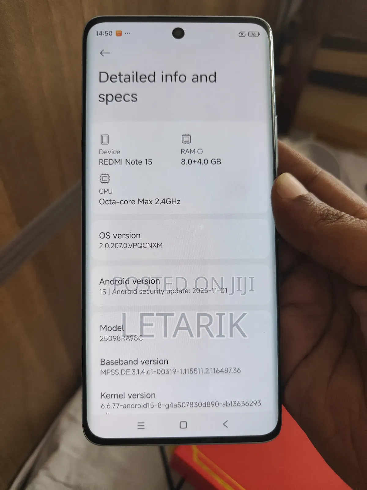 New Xiaomi Redmi Note 15 128 GB Blue