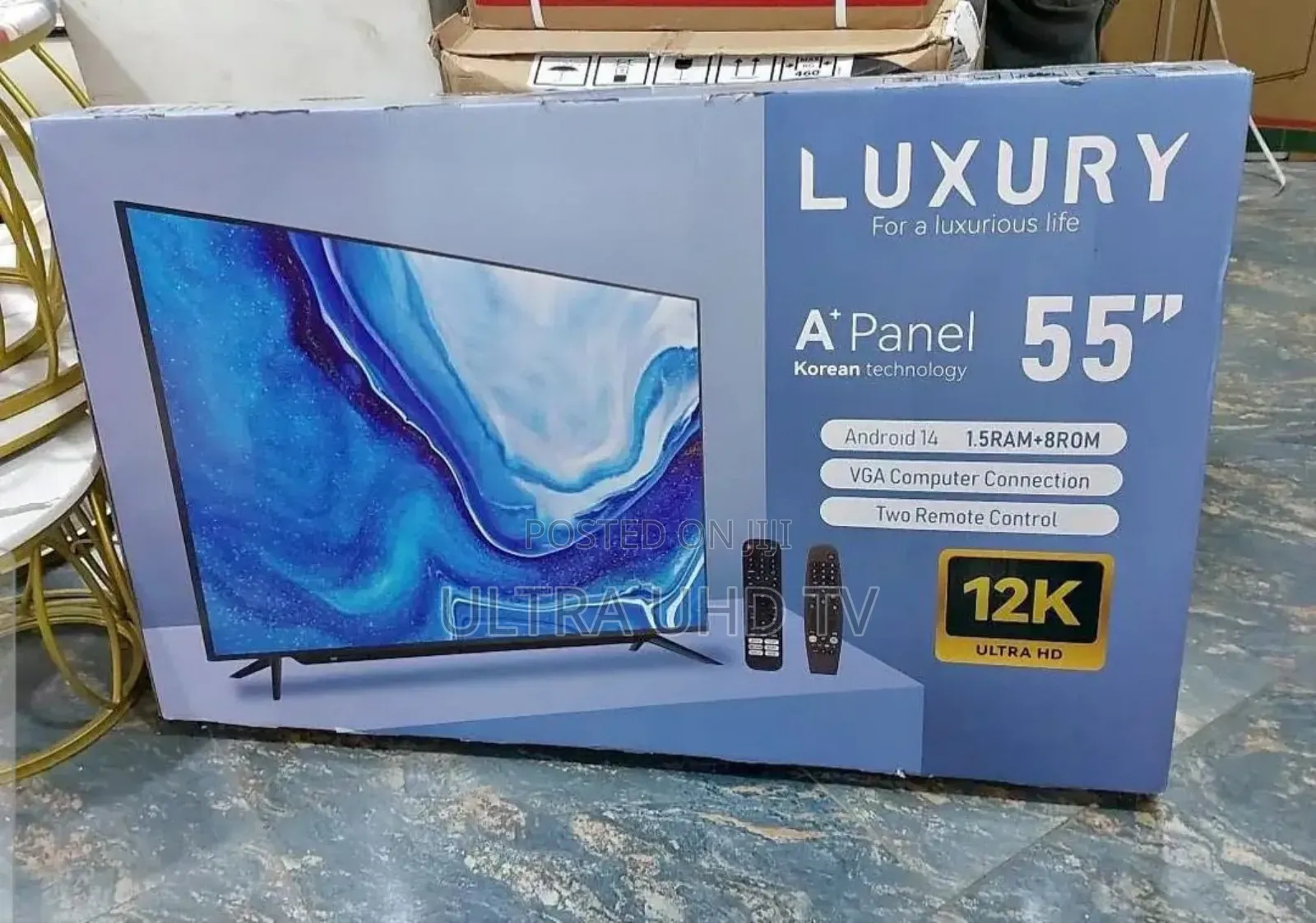 Luxury 55-Inch Luxury Brand Smart Tv Featuring Korean Technology.