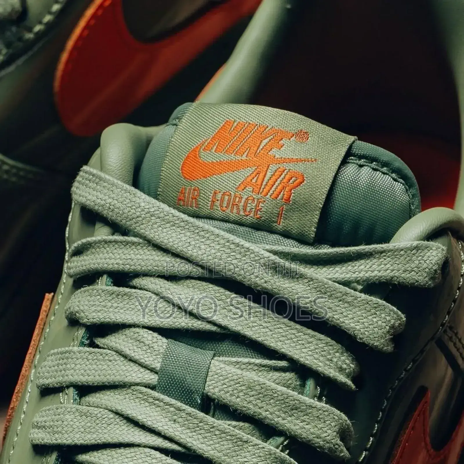 Nike Air Force 1low Premium"Oil Green"Fashion Shoes