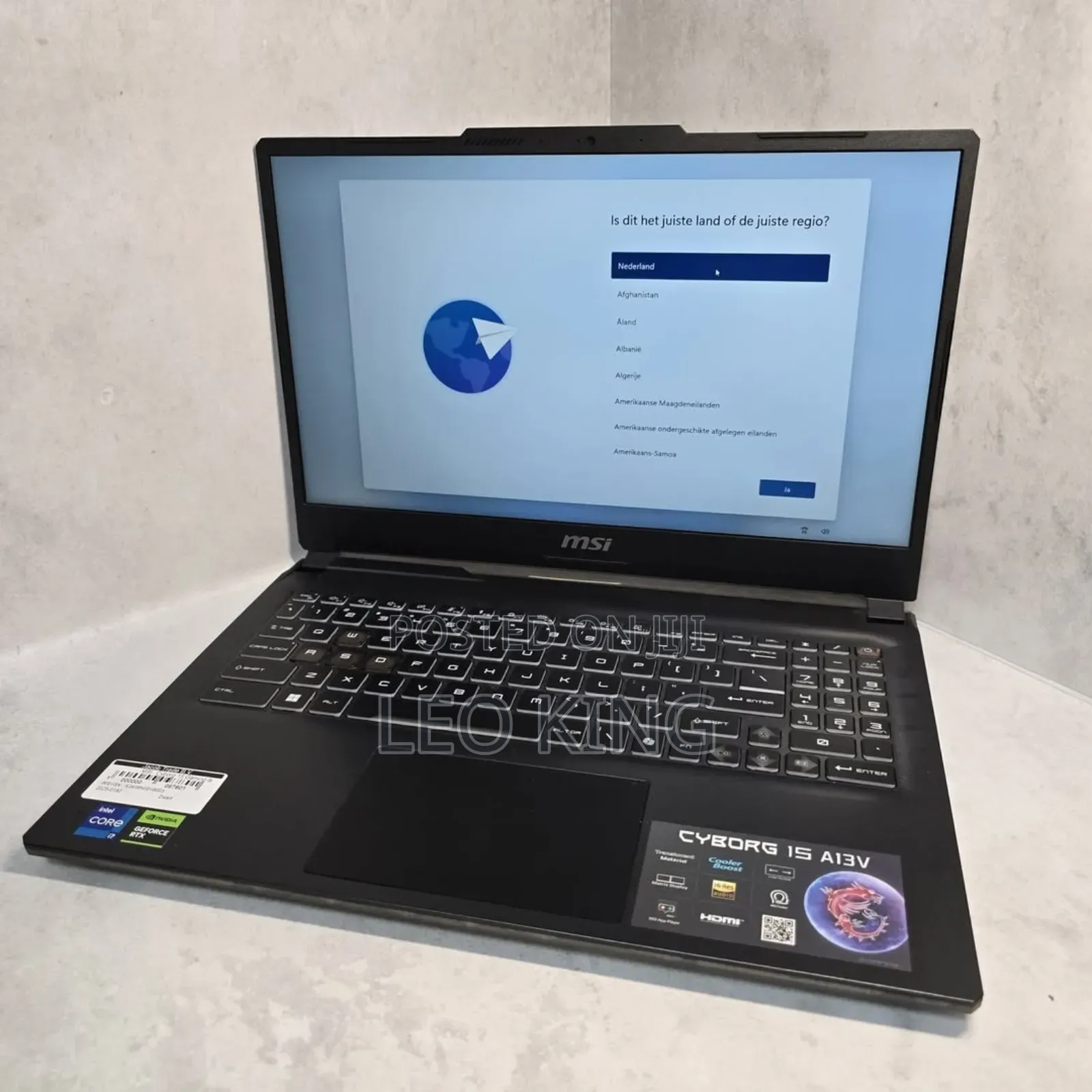 New Laptop MSI Cyborg 15 16GB Intel Core i7 SSD 1T