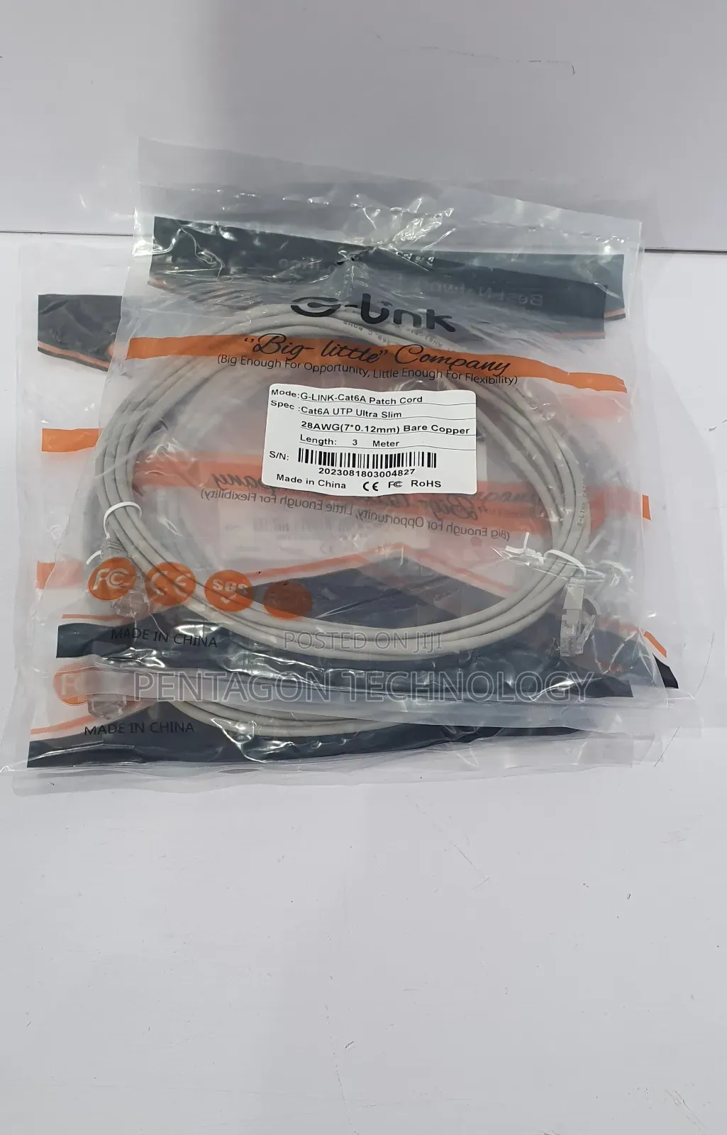 3m Utp Cat6a Patch Cord