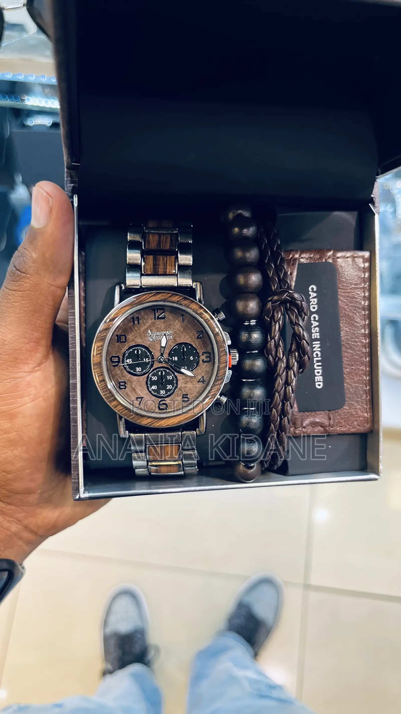 American Exchange Original Watch Bracelets and Leather Card Holder