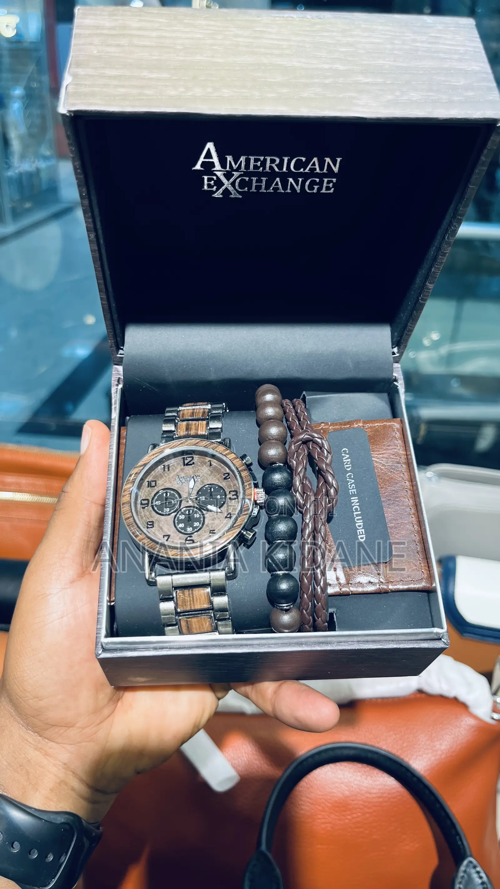 American Exchange Original Watch Bracelets and Leather Card Holder