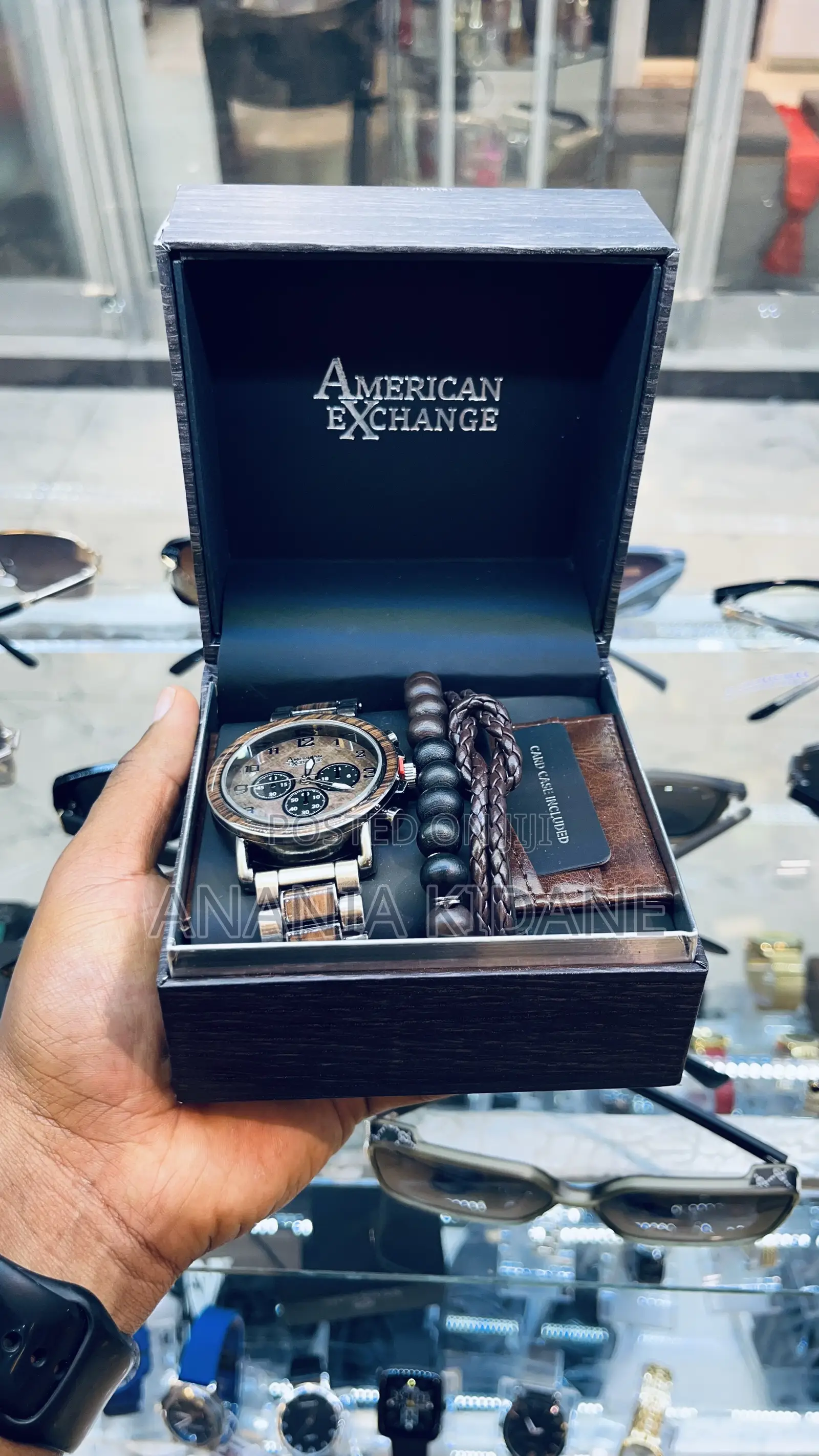 American Exchange Original Watch Bracelets and Leather Card Holder