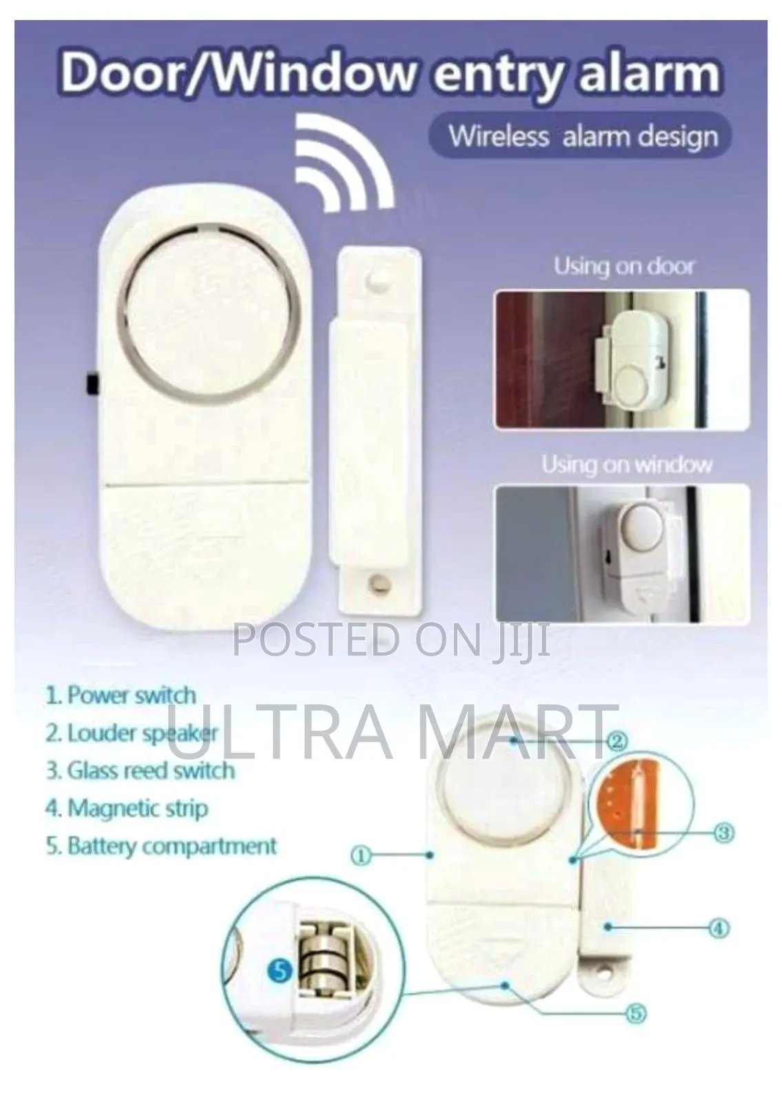 Wireless Door/Window Entry Alarm