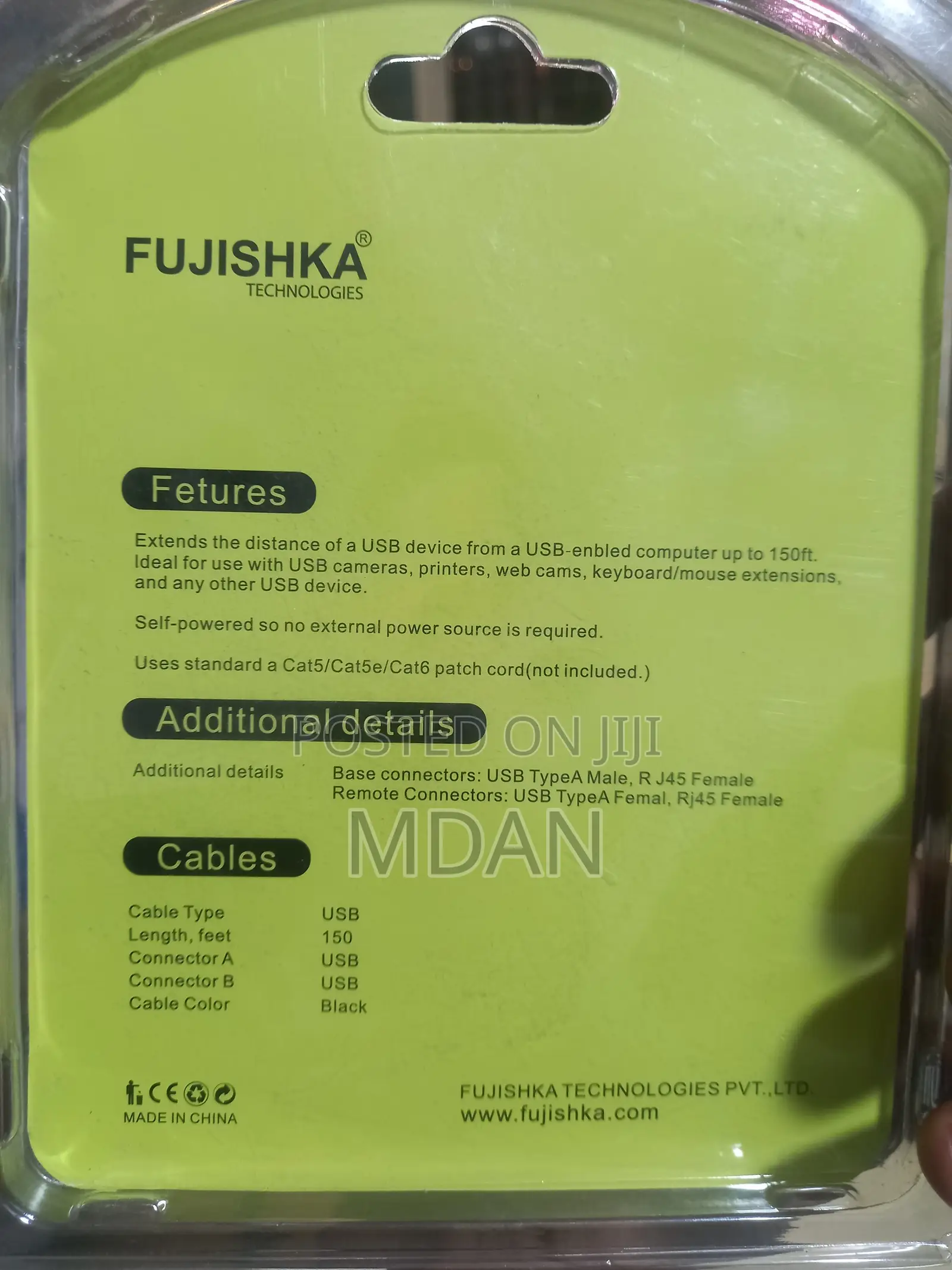 Usb Rj45 Extension Adapter Up to 150ft Length