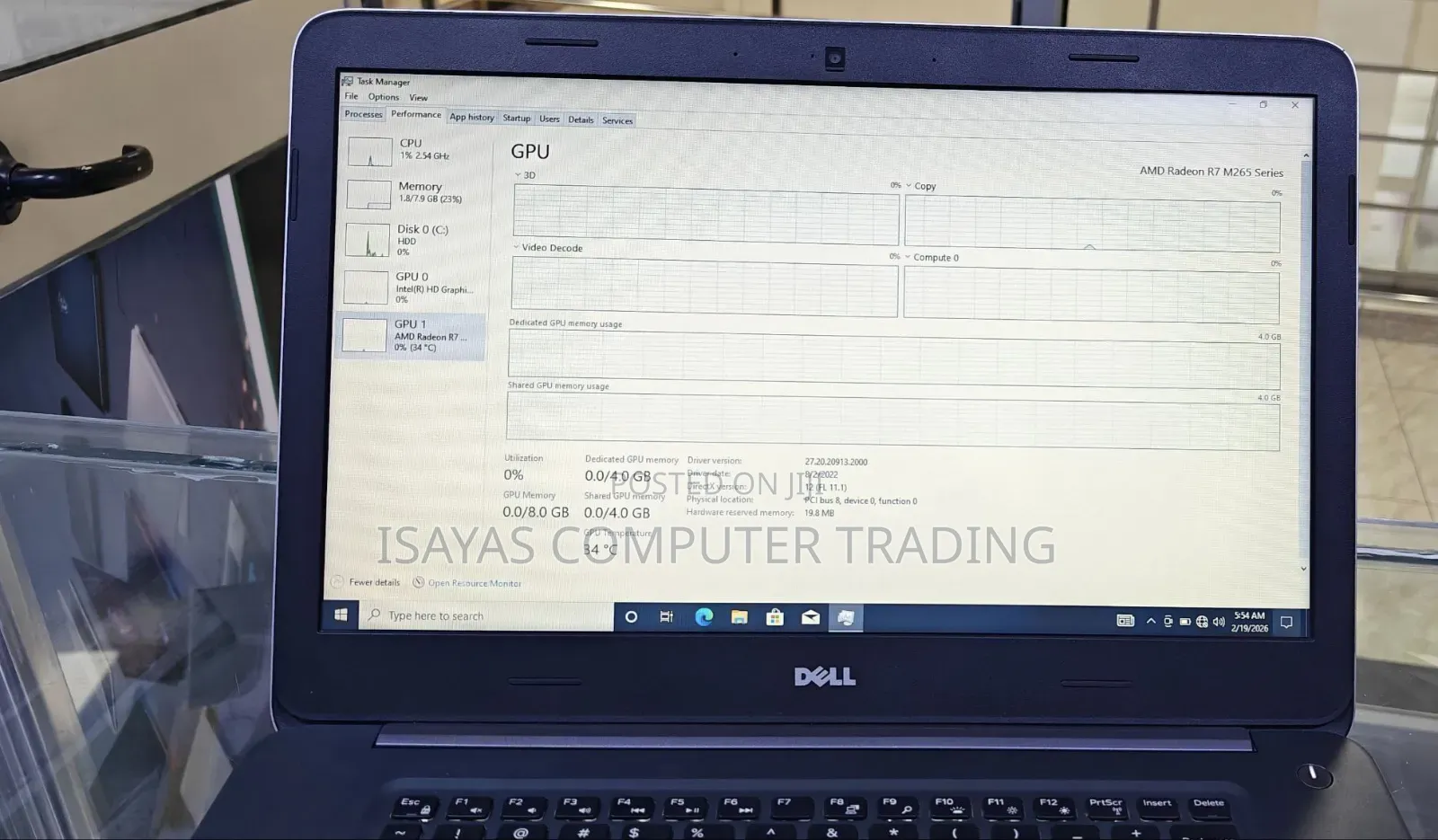 New Laptop Dell Inspiron 15 8GB Intel Core i5 HDD 1T