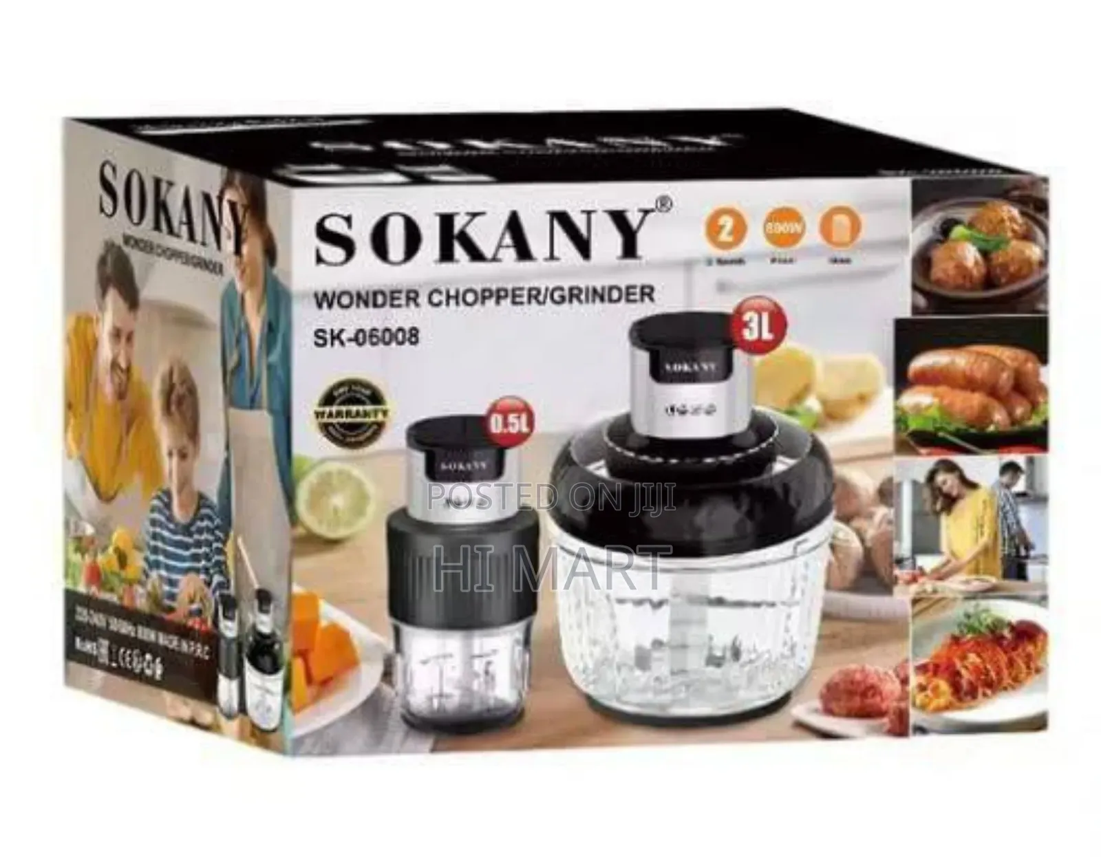 Sokany High Quality 2in1 Food Grinder