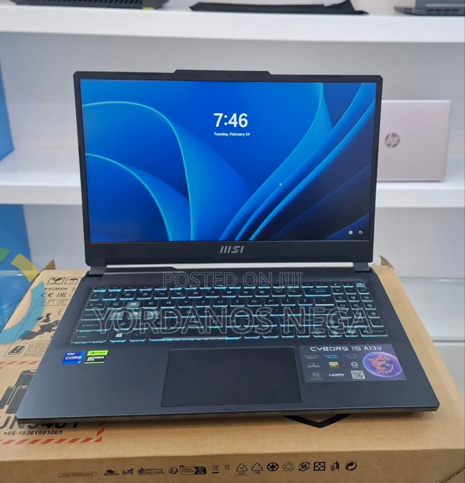 New Laptop MSI Cyborg 15 16GB Intel Core i7 SSD 1T