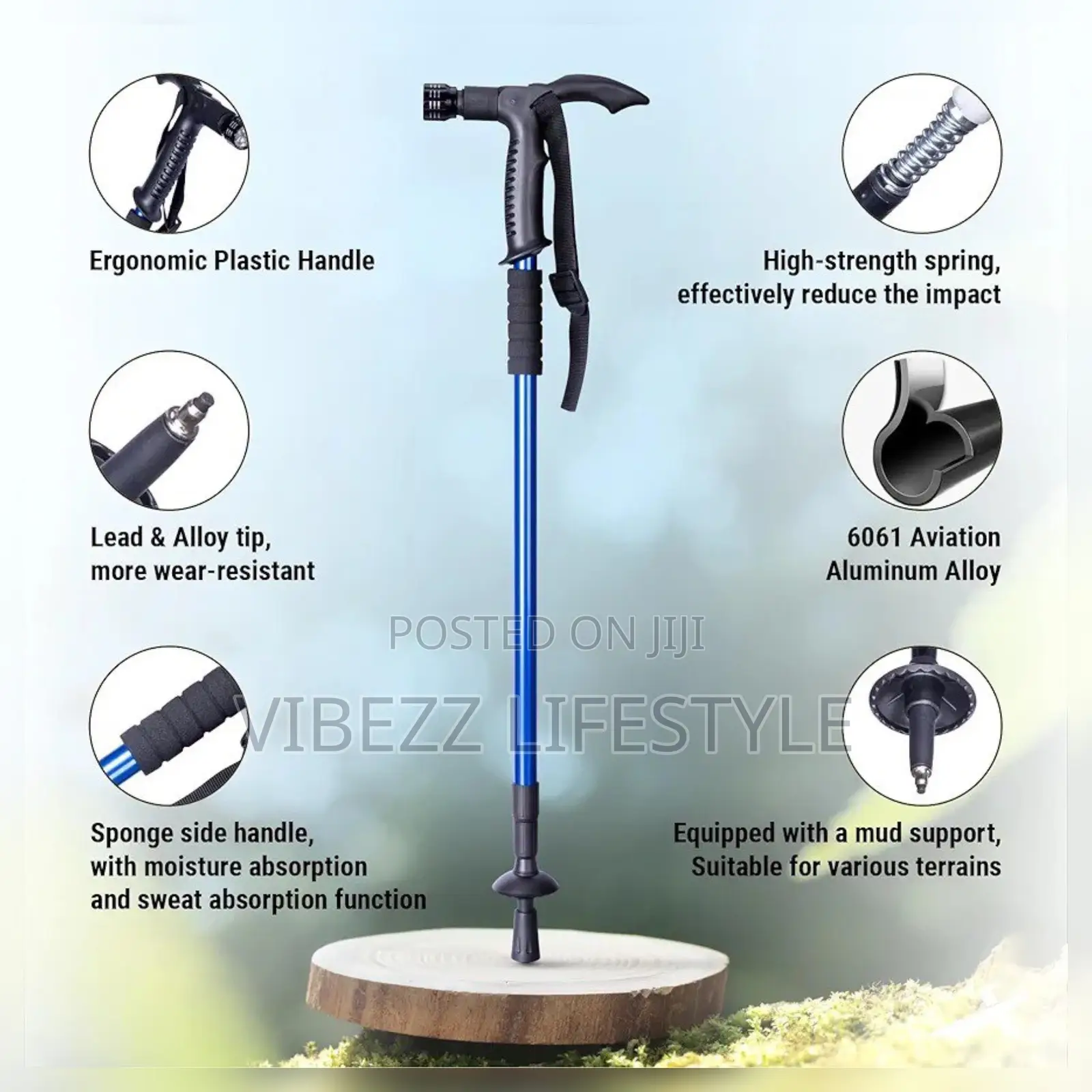 Flashlight Walking Stick