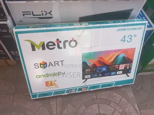Metro 43inch Tv Smart Android Double Glass