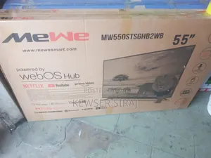 Mewe 55inch Tv Smart Android Double Glass