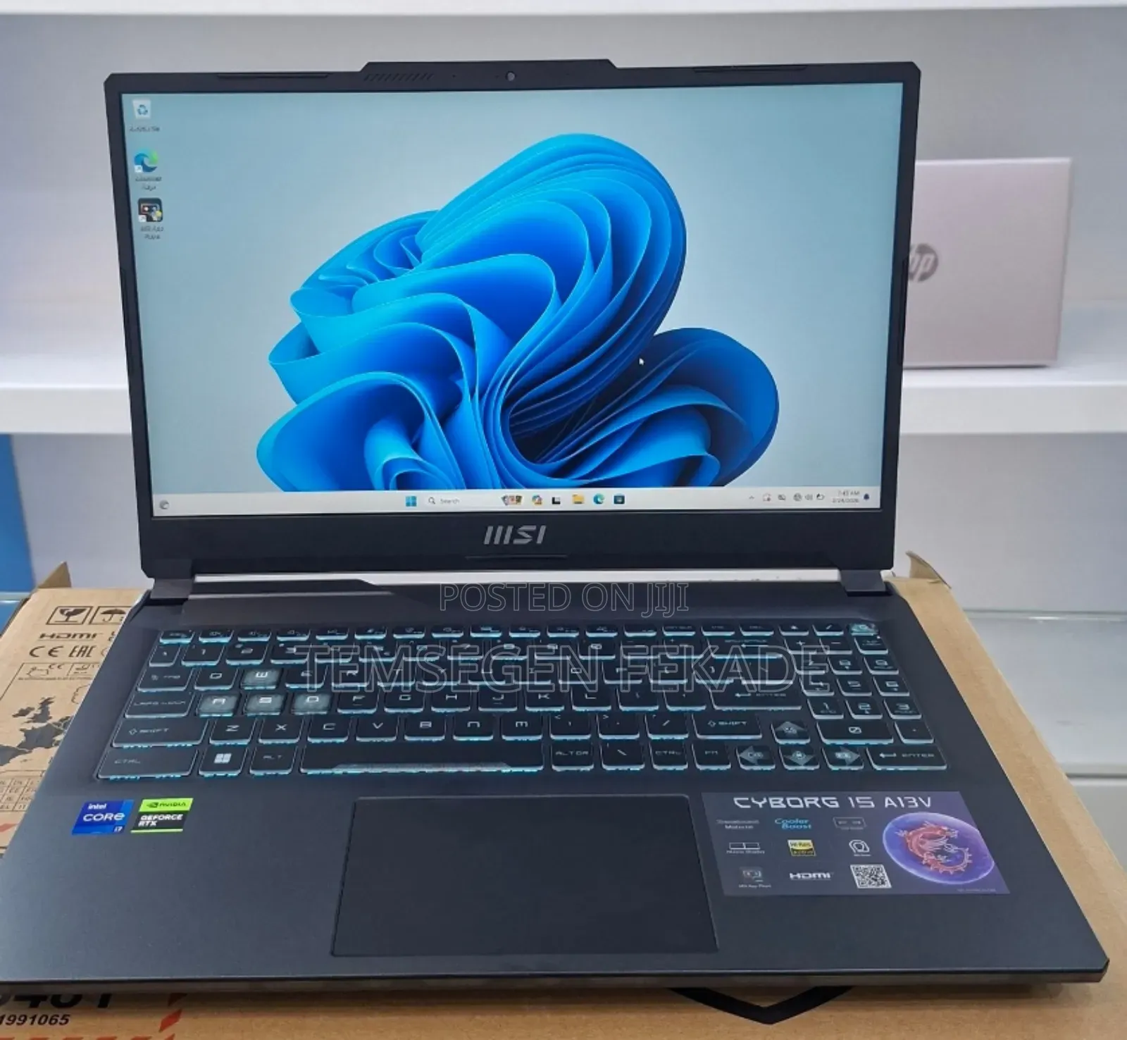 New Laptop MSI Cyborg 15 16GB Intel Core i7 SSD 1T