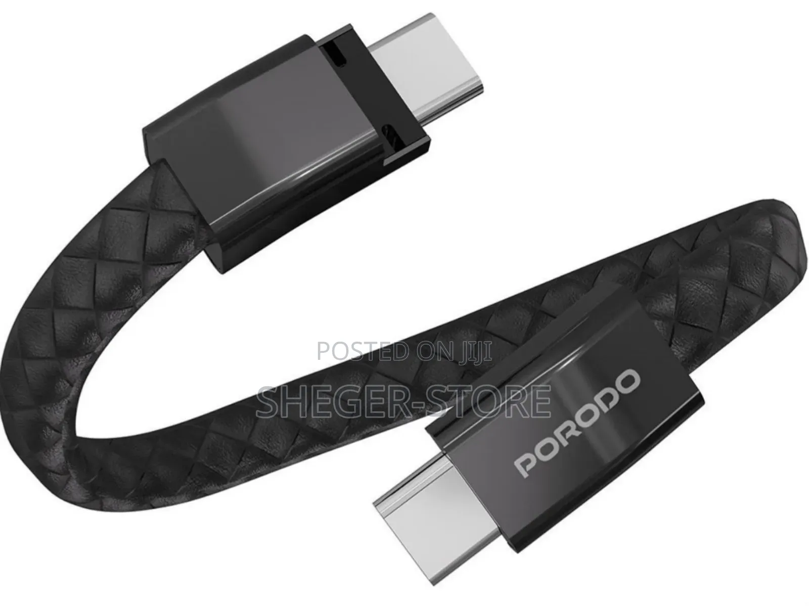 Brand New Wearable Design Porodo Usb-C to Usb-C Wristband Cable
