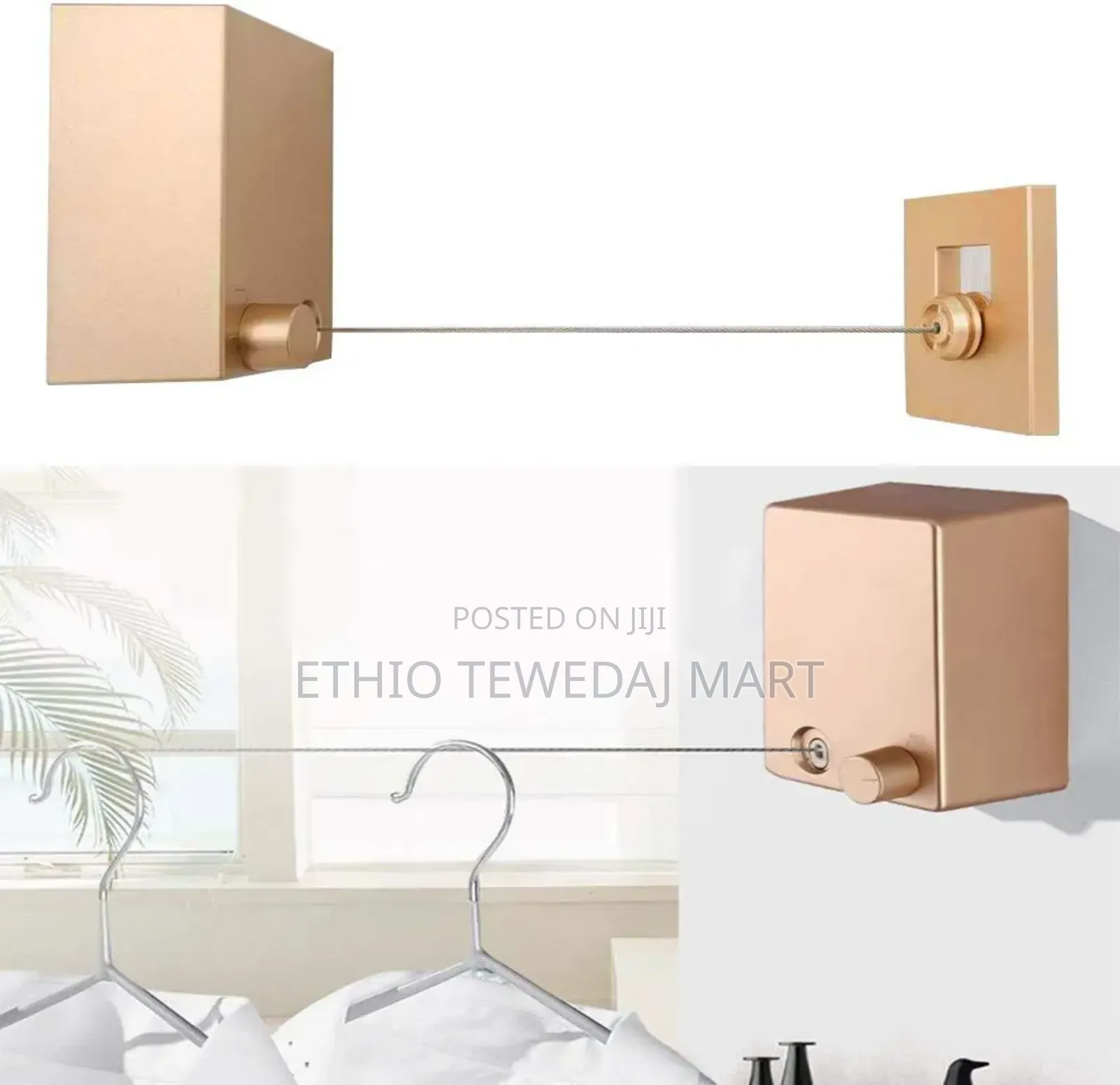 Double Robe Retractable Clotheslines 4.2m| ባለ ሁለት ገመድ የሚገባ የልብስ ማድረቂያ