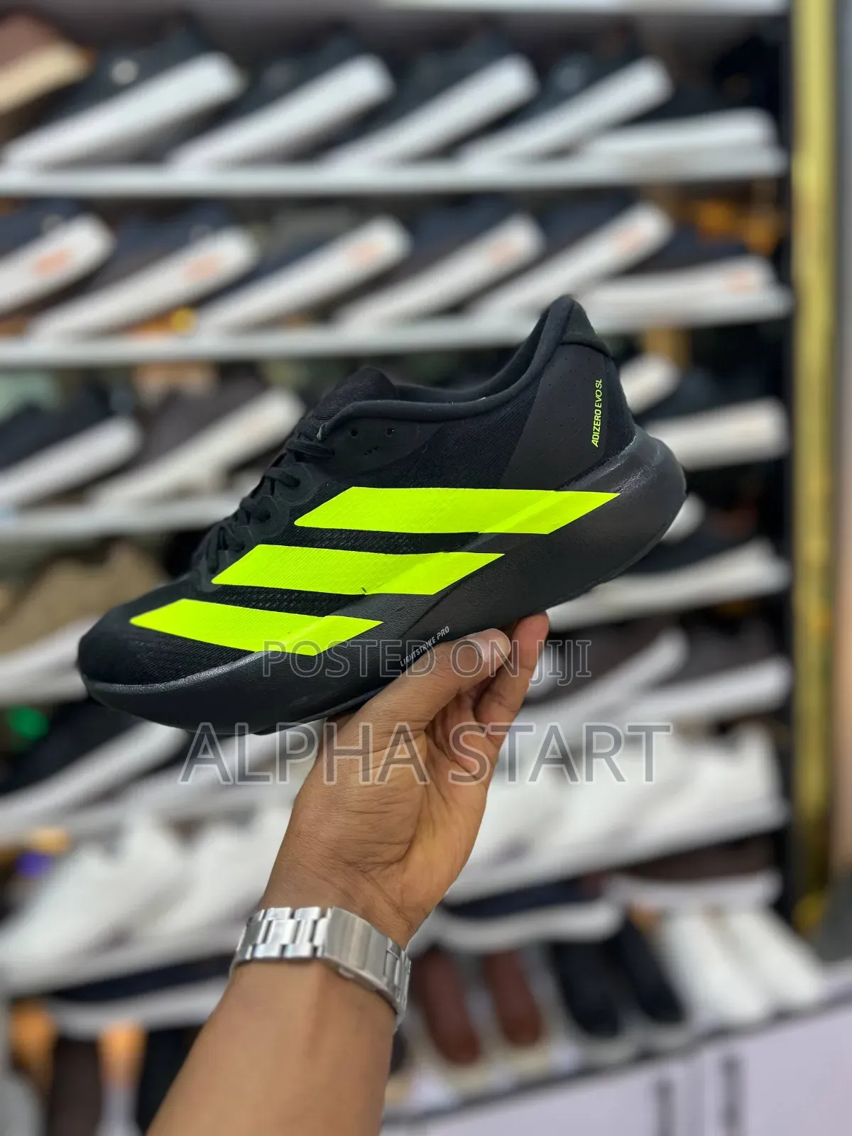 Adidas Black and Green Original Men’S Running Shoes for You