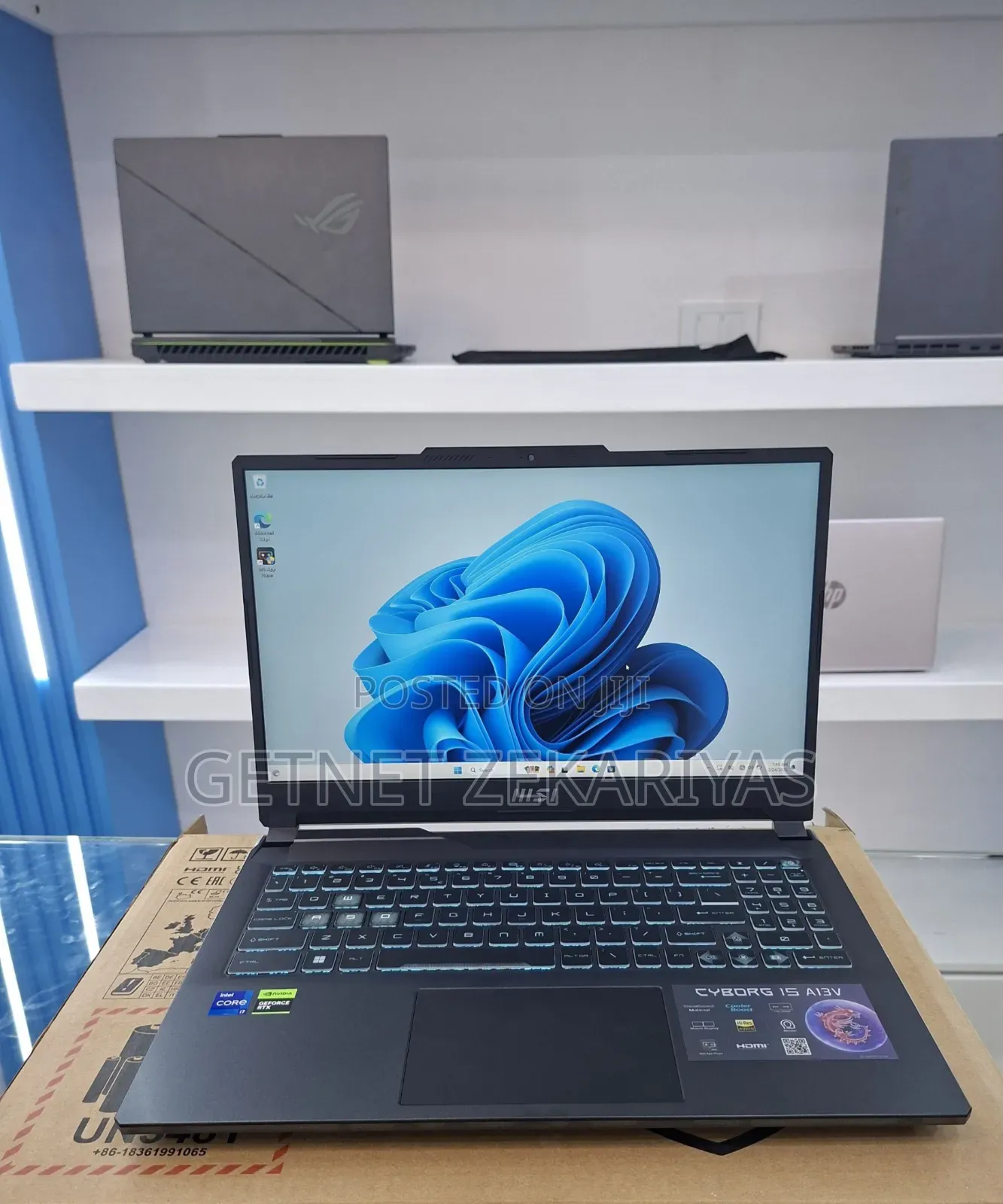 New Laptop MSI Cyborg 15 16GB Intel Core i7 SSD 1T