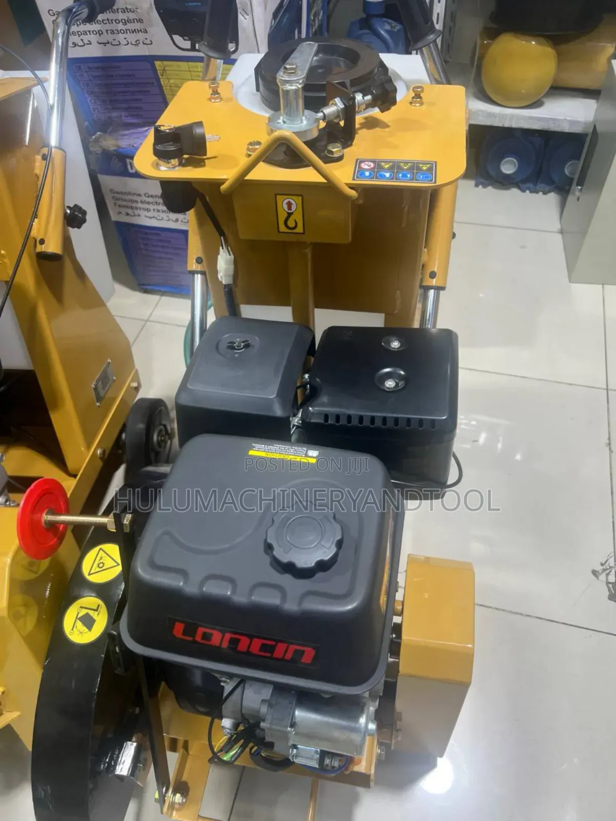 Concrete Floor Cutter Equipped With a Loncin Gasoline Engine