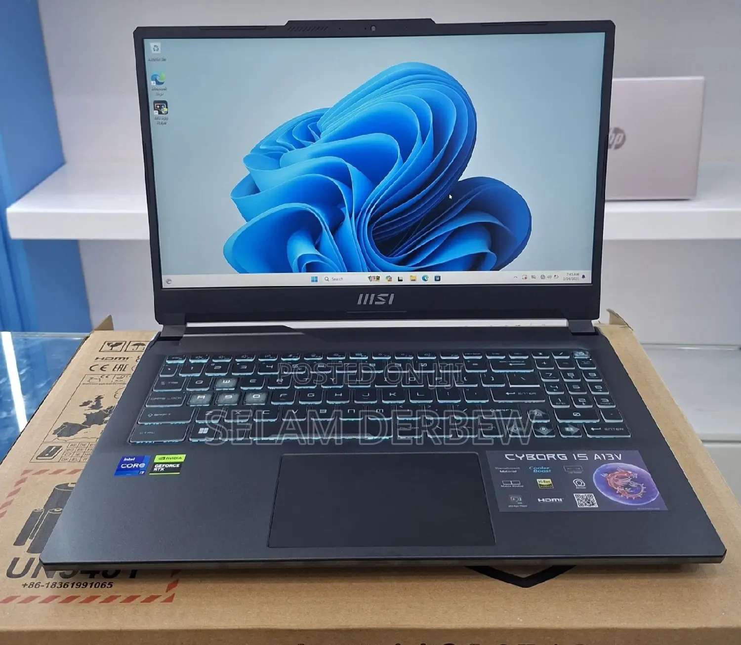 New Laptop MSI Cyborg 15 16GB Intel Core i7 SSD 1T