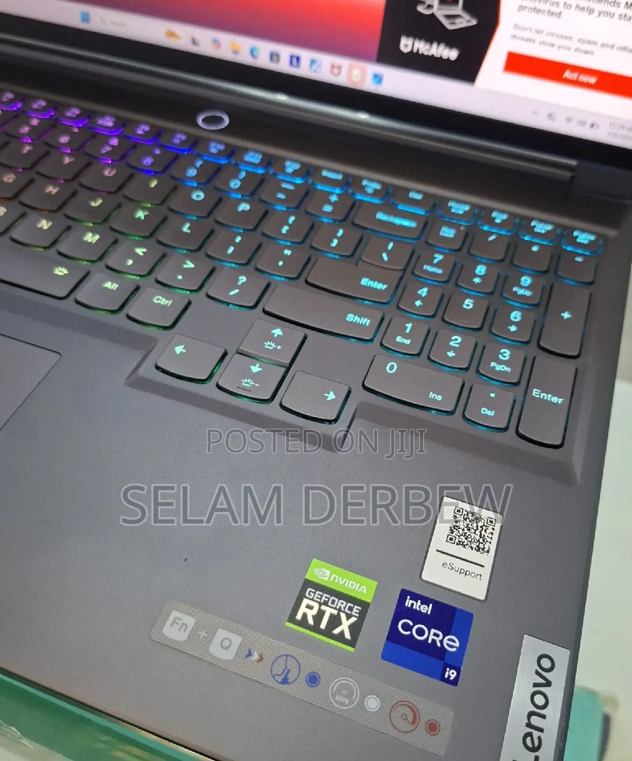 New Laptop Lenovo Legion Slim 5 16GB Intel Core i9 SSD 1T