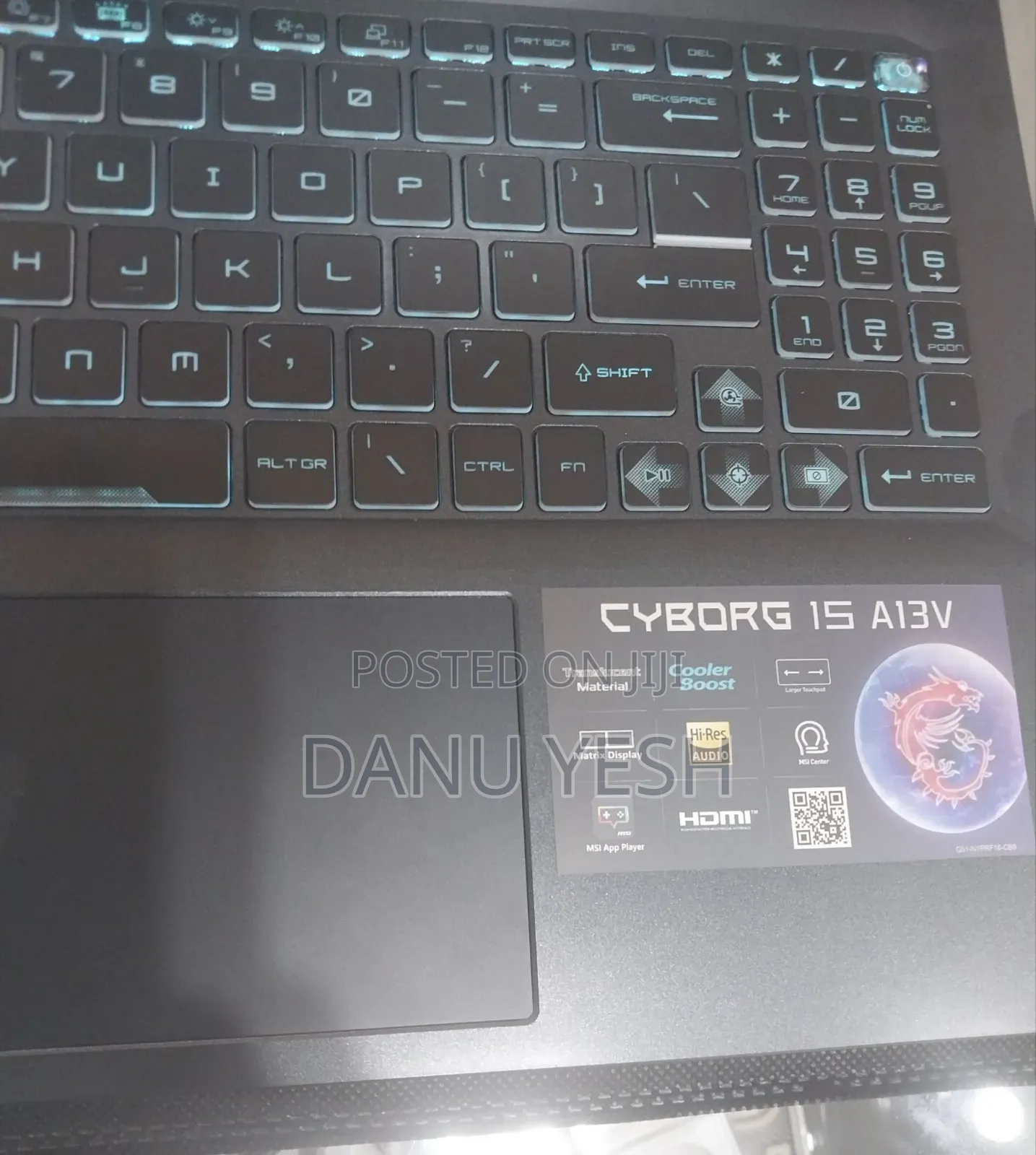 New Laptop MSI Cyborg 15 16GB Intel Core i7 SSD 1T