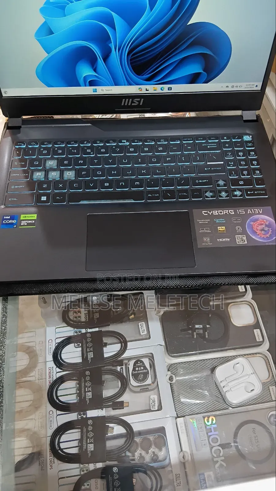 New Laptop MSI Cyborg 15 16GB Intel Core i7 SSD 1T