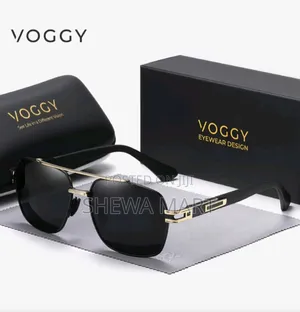 Voggy Minimalist Vintage Metal Polarized Decorative Glasses, Suitable