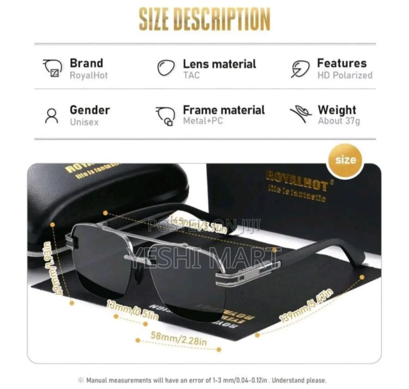 Royalhot Classic Metal Oval Frame Fashion Fashion Glasses, Suitable F