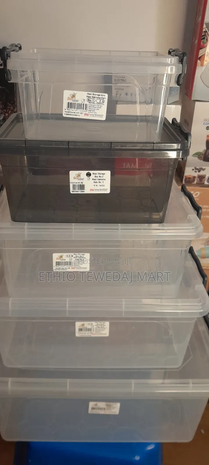 Plastic Maxi Storage Box || የፍሬጅ አስቤዛ ማስቀመጫ