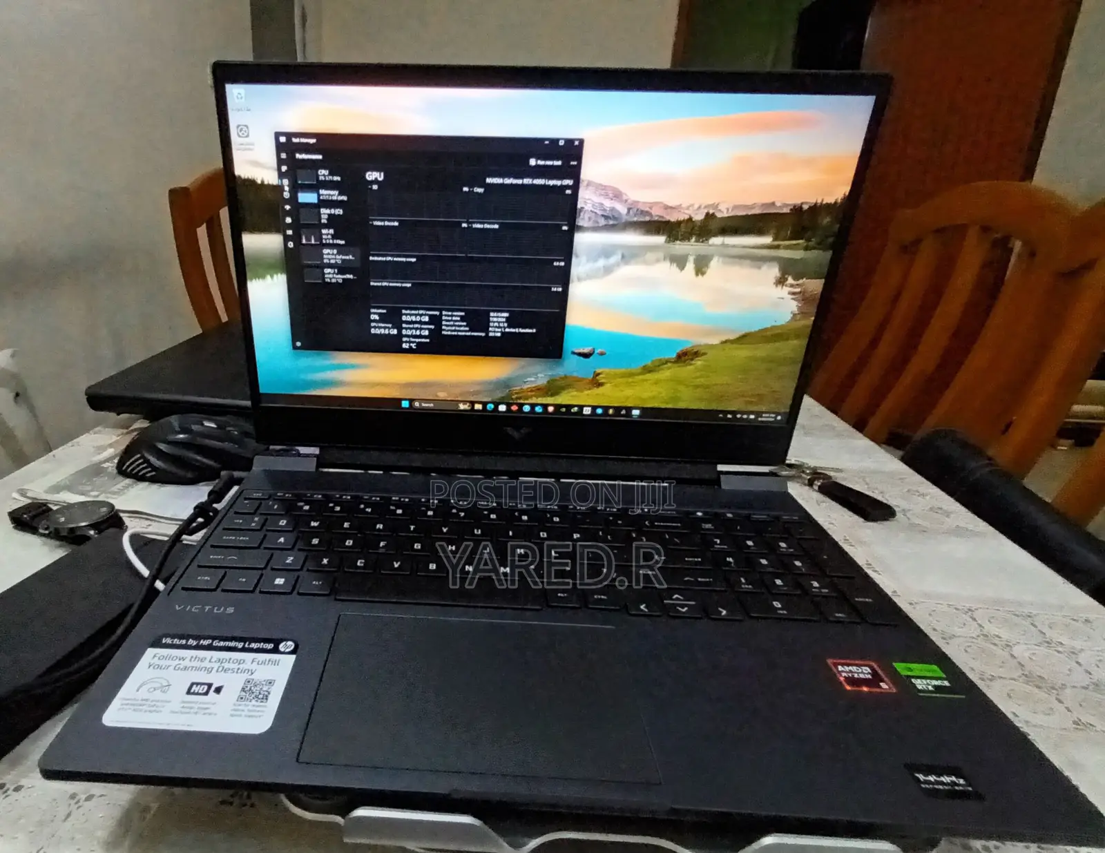 New Laptop HP Victus 16 8GB AMD Ryzen 5 HDD 512GB