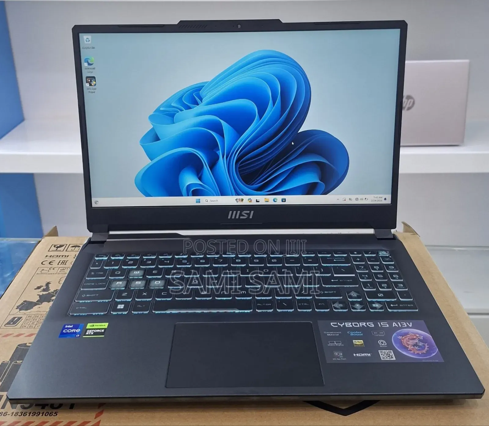 New Laptop MSI Cyborg 15 16GB Intel Core i7 SSD 1T