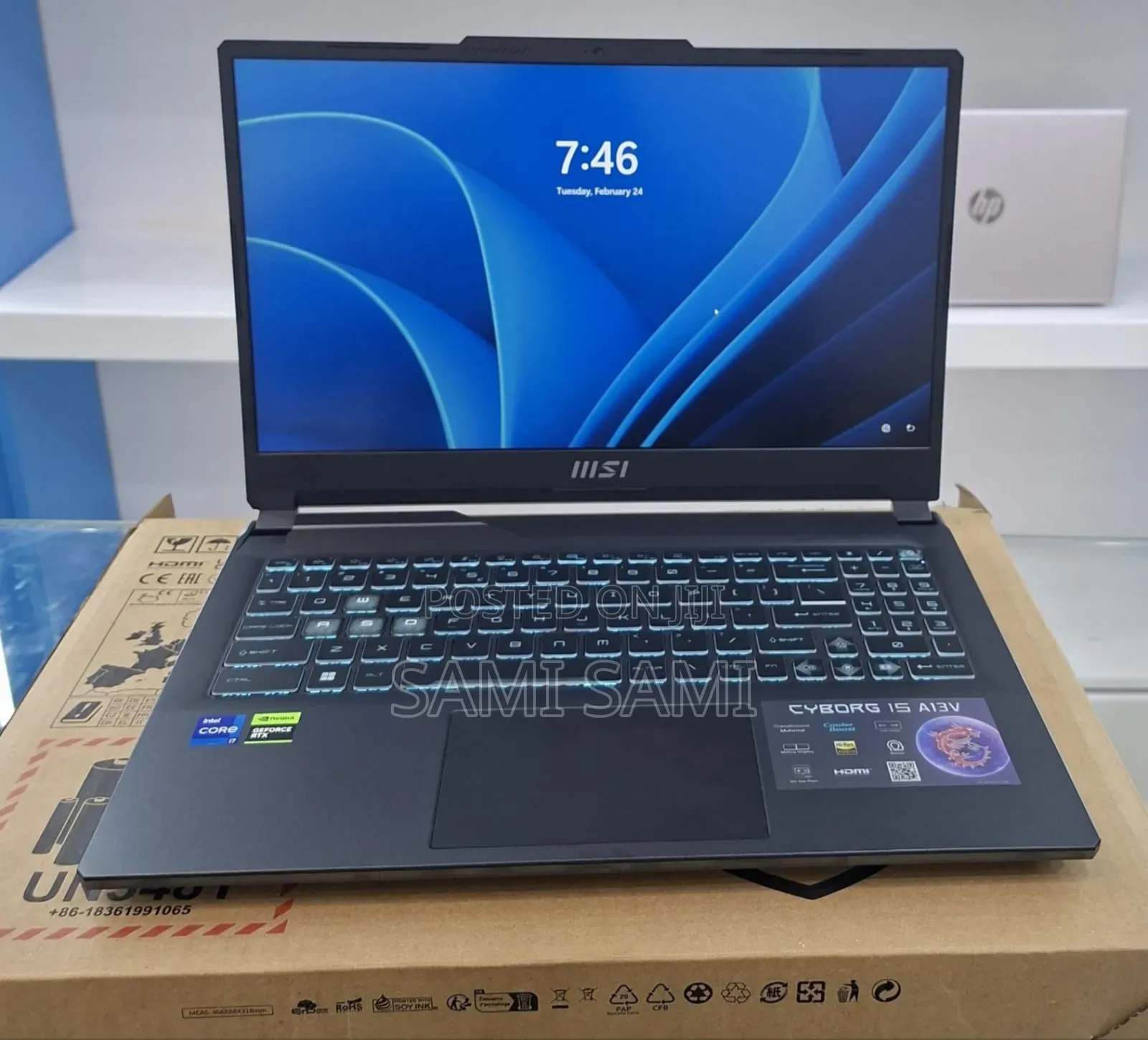 New Laptop MSI Cyborg 15 16GB Intel Core i7 SSD 1T