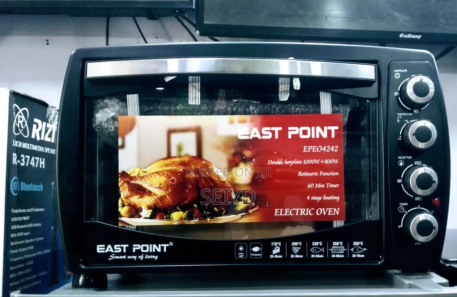 East Boint Mini Ovn Fan Yalew
