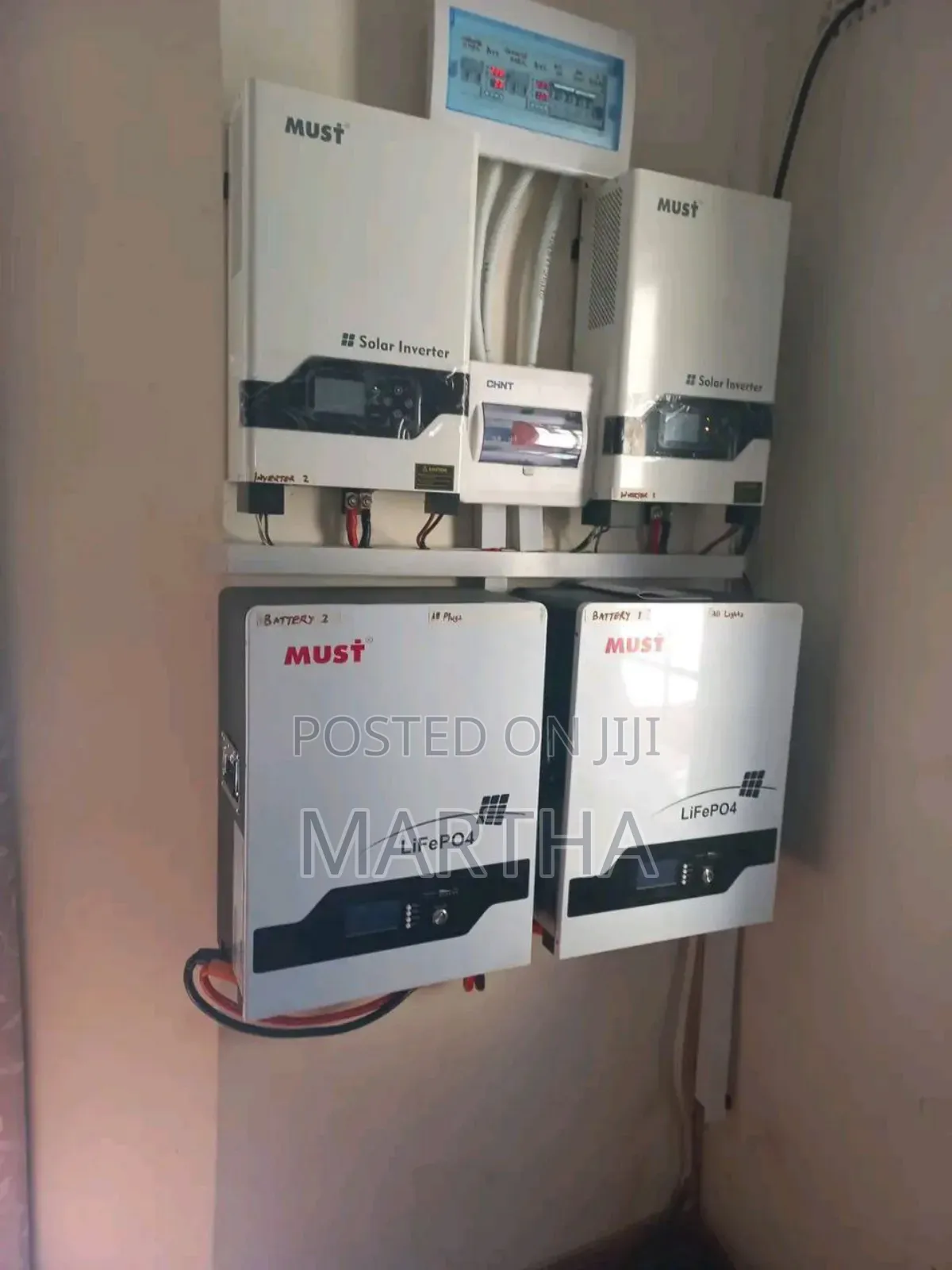 Inverter, Lithium Ion Battery and Solar Panel