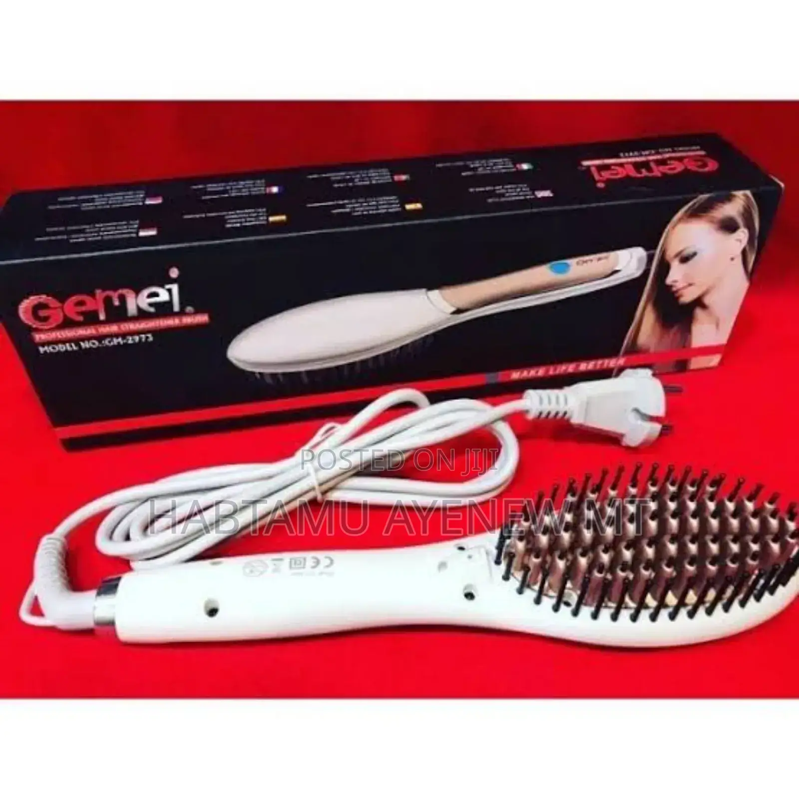 Pro Gemei Payestra! Hair ፕሮ ጂሚ ጊሚ ፓይስትራ የፀጉር ማበጠሪያ ማለስለሻ መተኮሻ