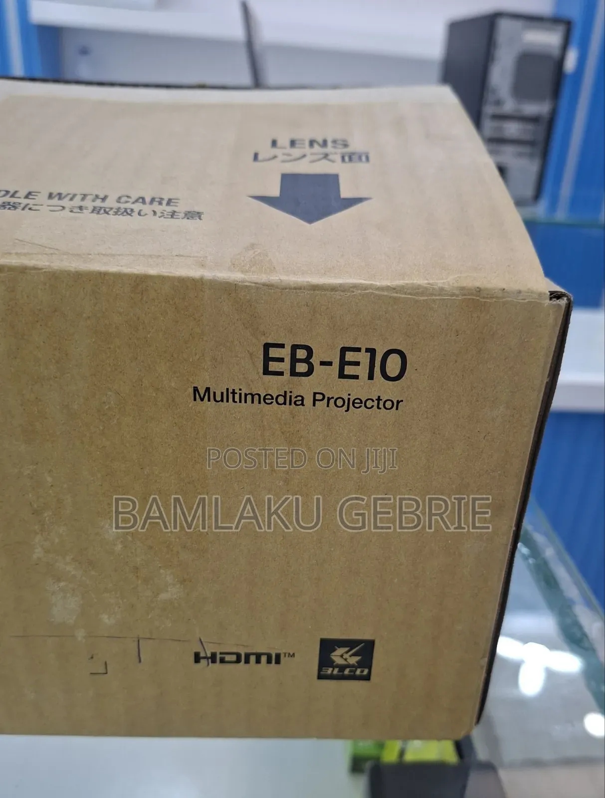 Brand New Epson Projector Model: Eb-E10 With Cartoon