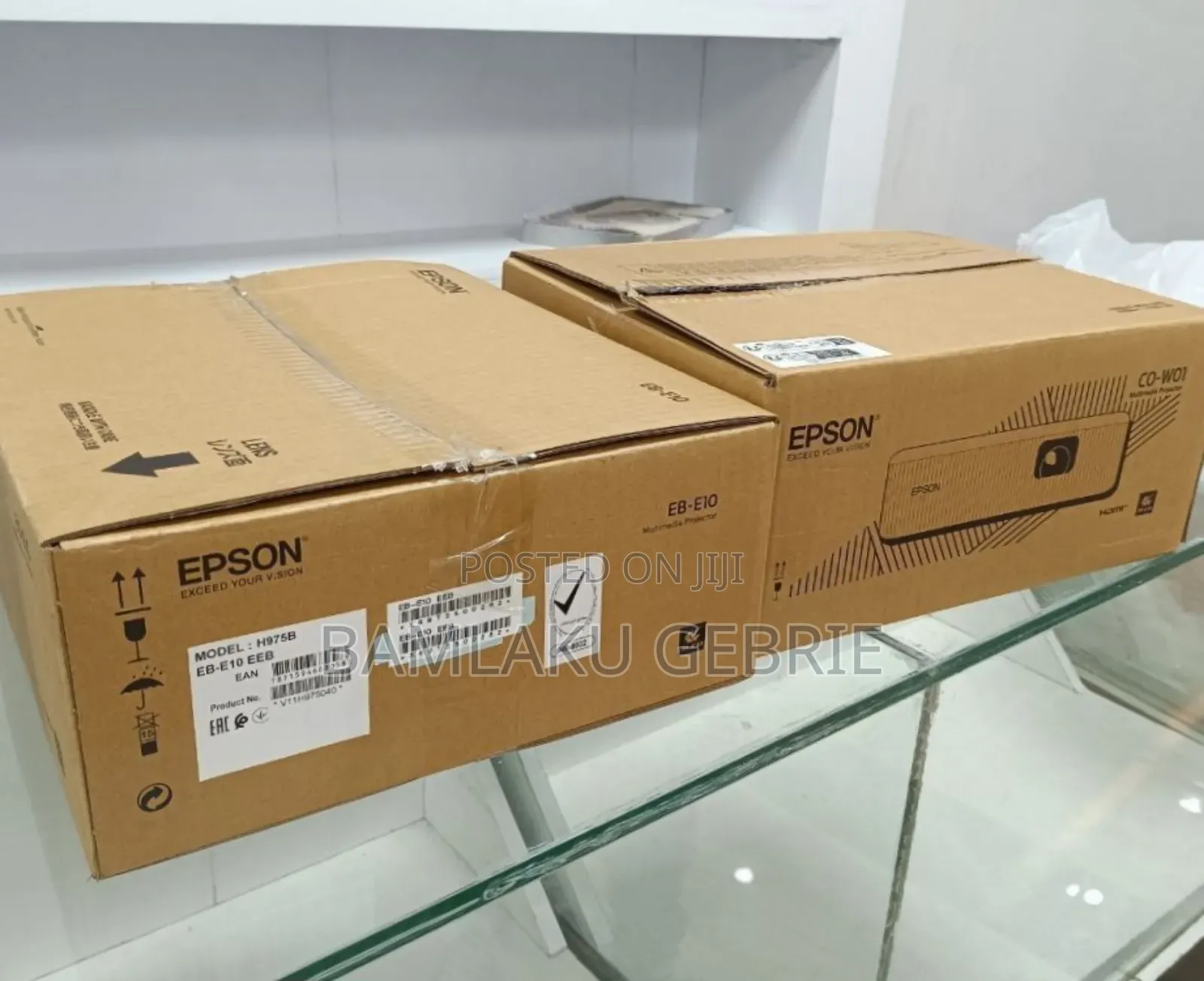 Brand New Epson Projector Model: Eb-E10 With Cartoon