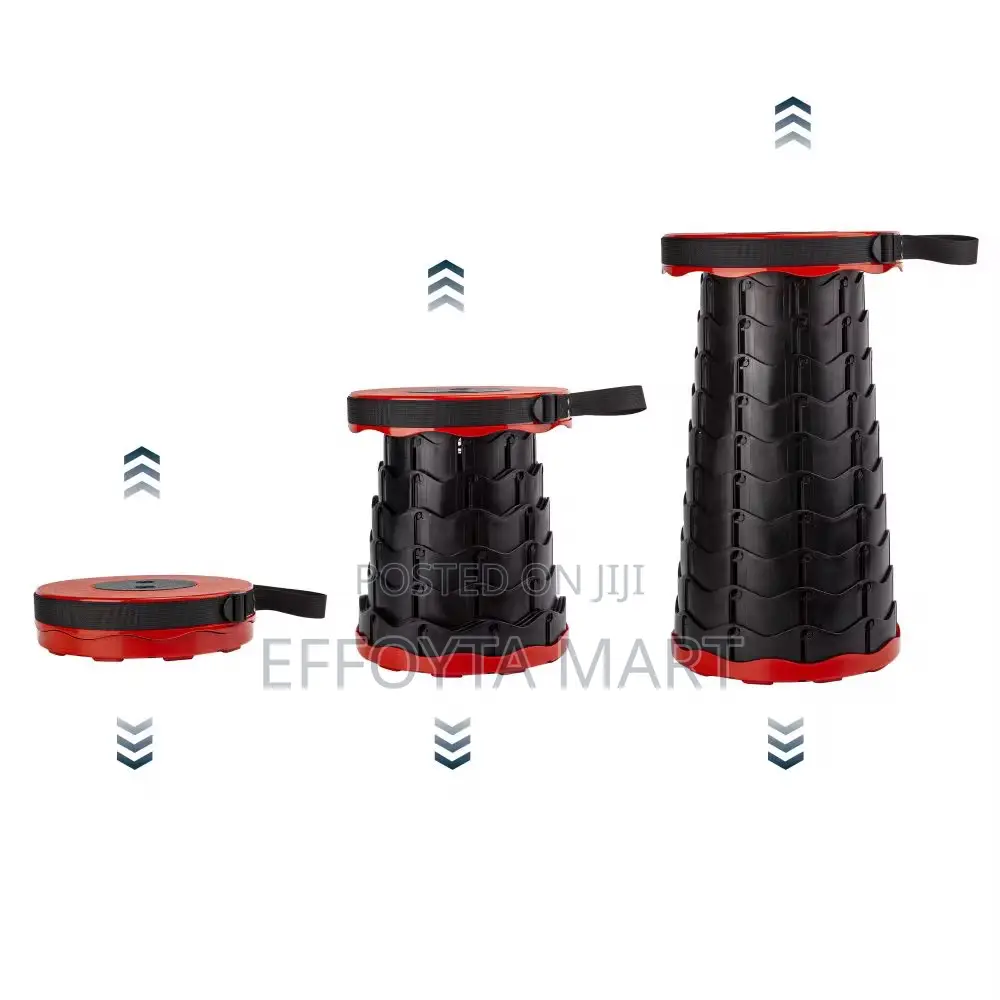 Portable Travel Retractable Stool Chair ተጣጣፊ ወንበር