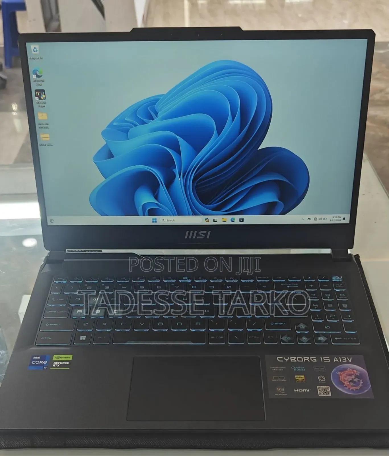 New Laptop MSI Cyborg 15 16GB Intel Core i7 SSD 1T