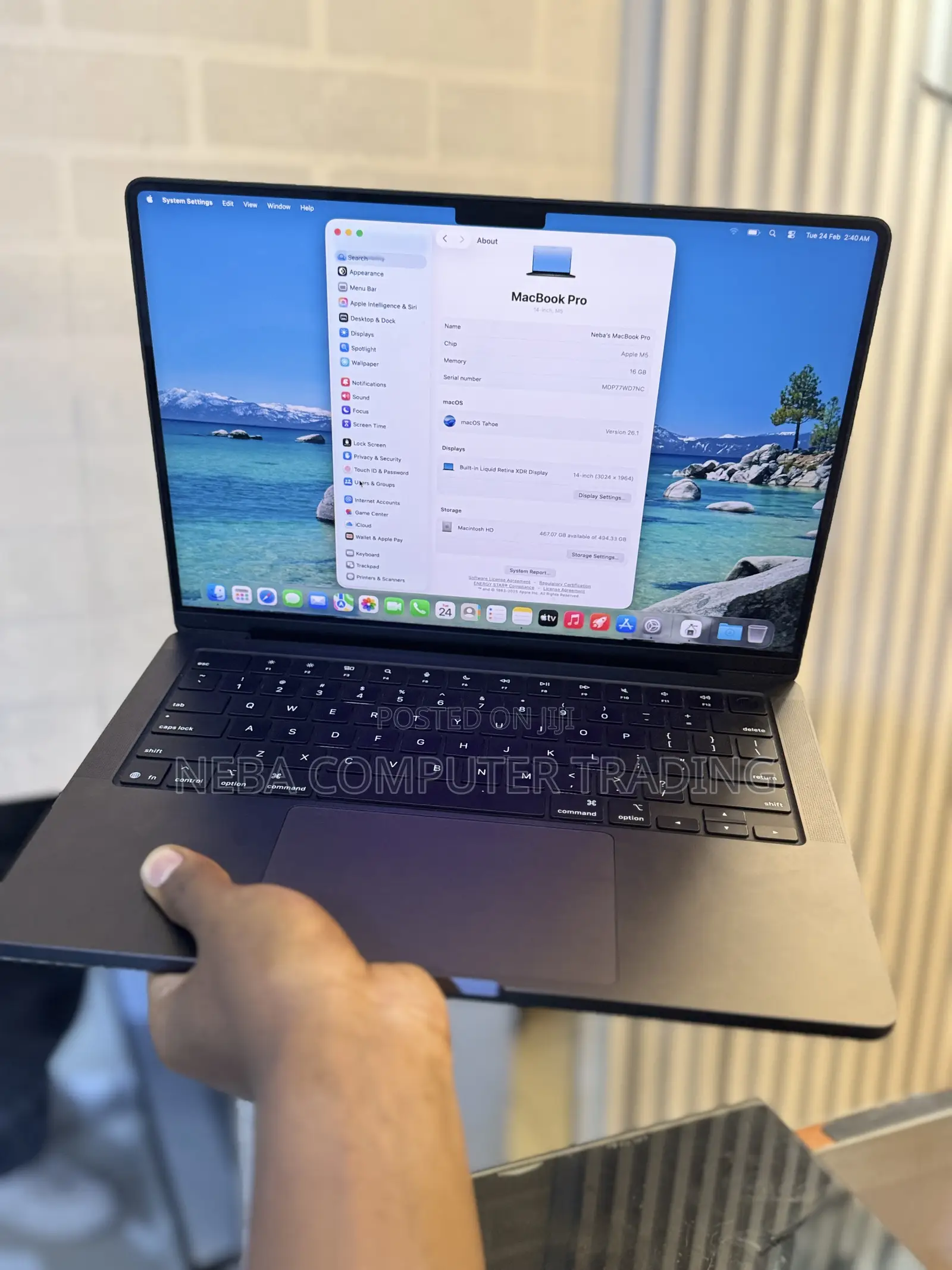 New Laptop Apple Macbook Pro 2025 M5 14-inch 16GB Apple M5 SSD 512GB