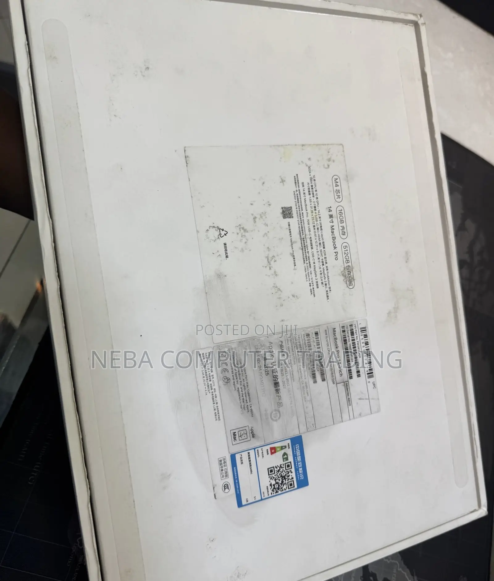 New Laptop Apple MacBook Pro 2024 M4 14-inch 16GB Apple M4 SSD 512GB