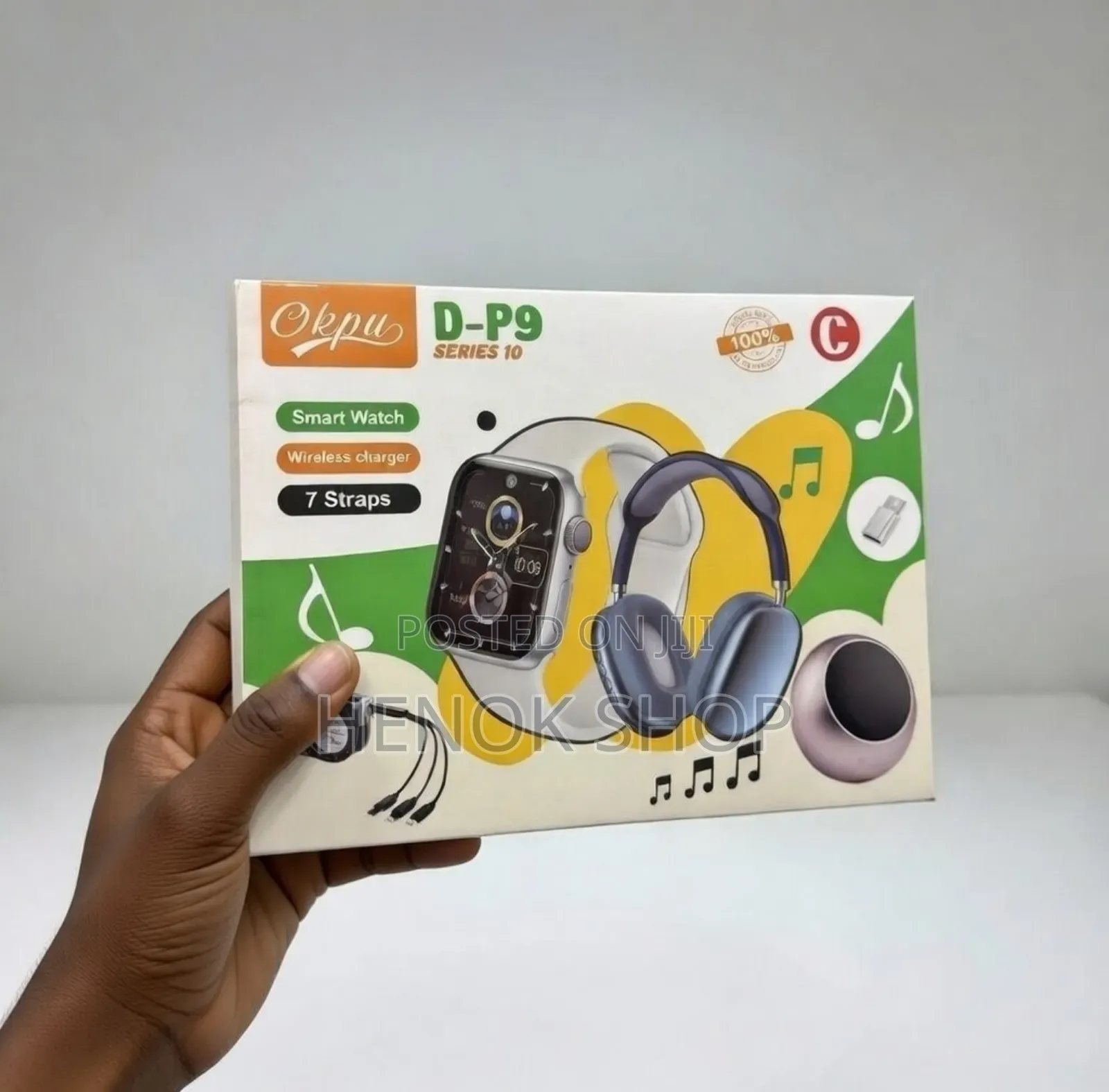 3 እቃ በ1 ዋጋ ልዩ ኮምቦ! – D-P9 Smart Watch 3 in 1 Super Combo