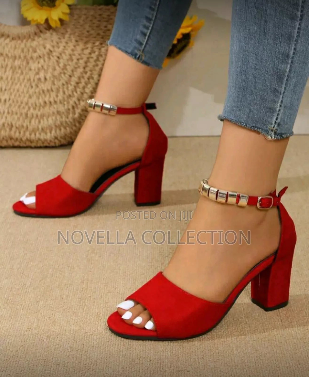 Women's High Heels Elegant Open Toe Rear Zipper Casual High Heel Shoes