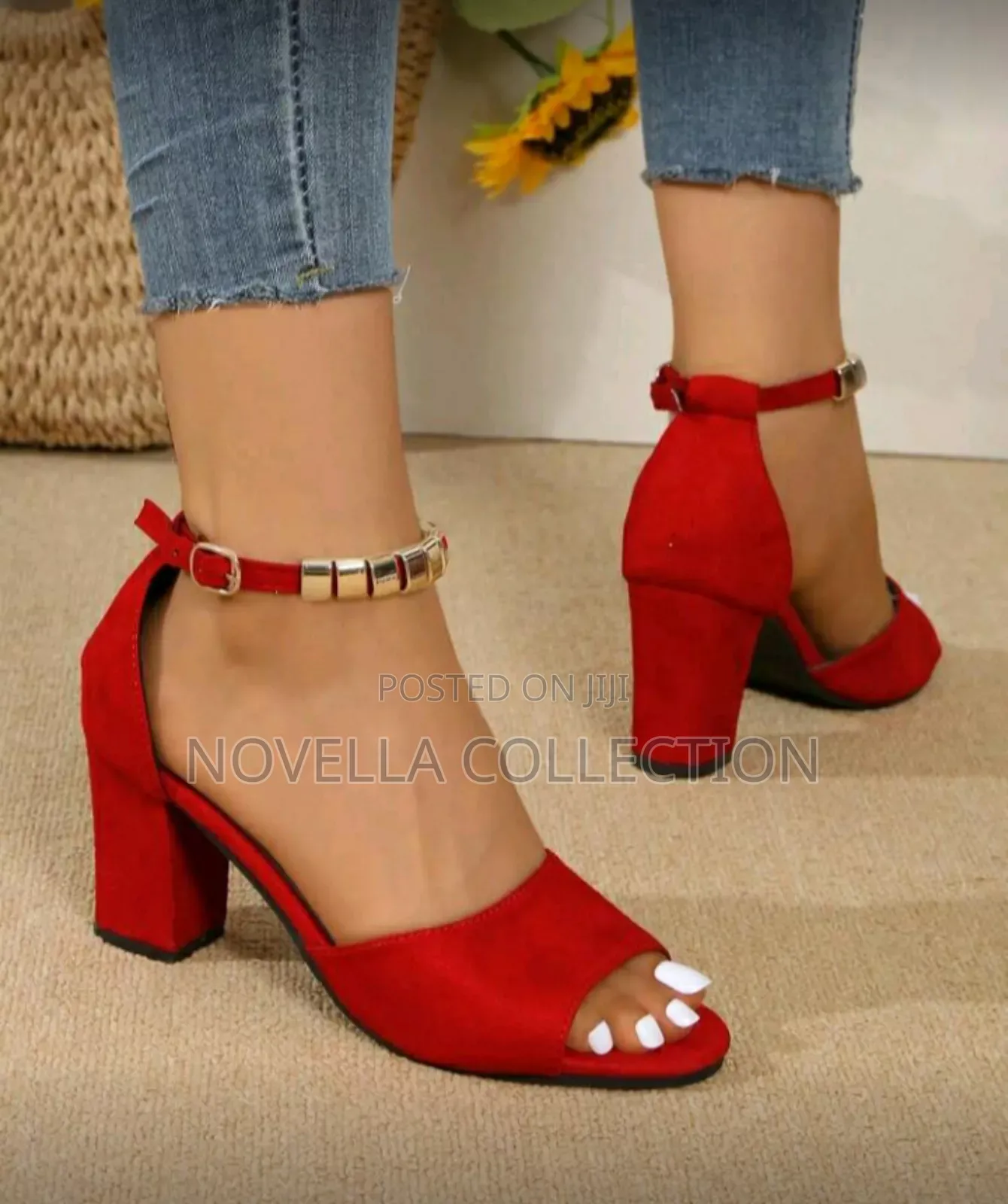 Women's High Heels Elegant Open Toe Rear Zipper Casual High Heel Shoes